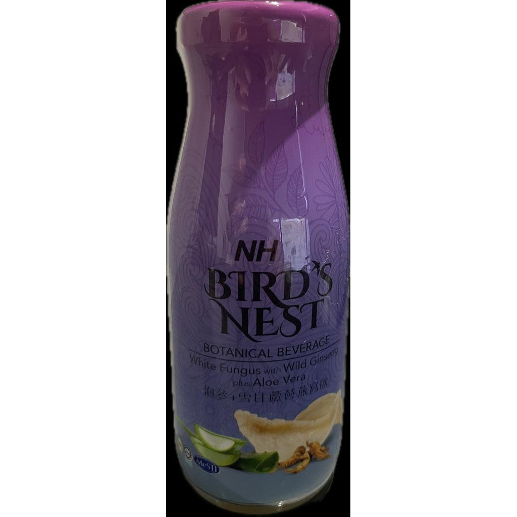 NH BIRD'S NEST BOTANICAL BEVERAGE WHITE FUNGUS WITH WILD GINSENG PLUS ALOE VERA 180ML EXP01/2025