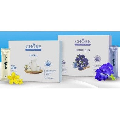 CHOBE POWDERED YOGURT DRINK BUTTERFLY PEA / ORIGINAL 25G 12S