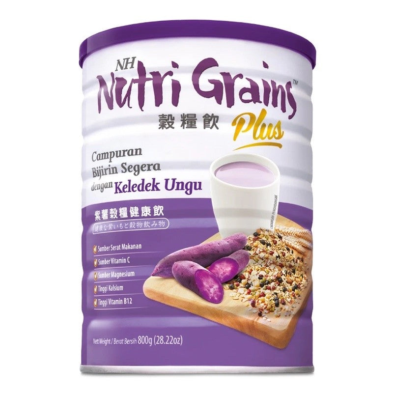 NH NUTRI GRAINS PLUS WITH PURPLE SWEET POTATO POWDER 800G EXP08/2025