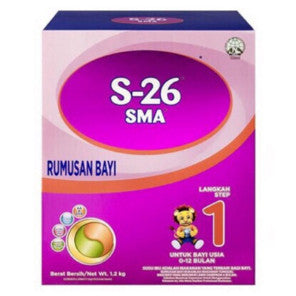 S-26 SMA RUMUSAN BAYI L1 0-12 BULAN 1.2KG EXP12/2024