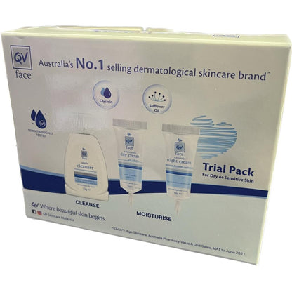 [RTC - EXP07/2023] QV FACE TRIAL PACK FOR DRY OR SENSITIVE SKIN