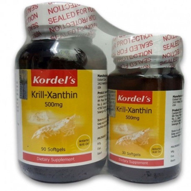 KORDEL’S KRILL-XANTHIN 500MG CAPS 90+30S EXP06/2024