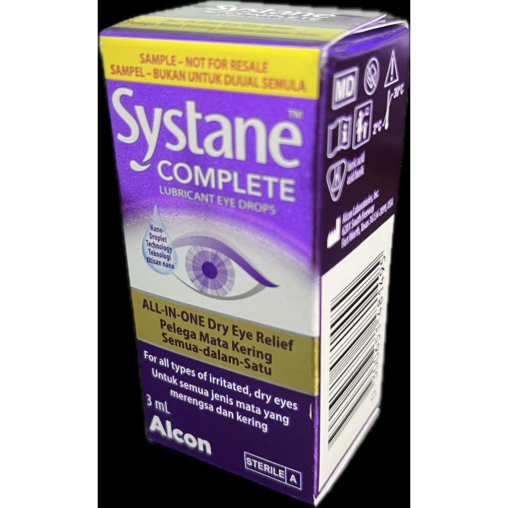 [RTC - EXP06/2024] [BOTOL KECIL 3ML] [SAMPLE PACK] SYSTANE COMPLETE EYE DROPS 3ML