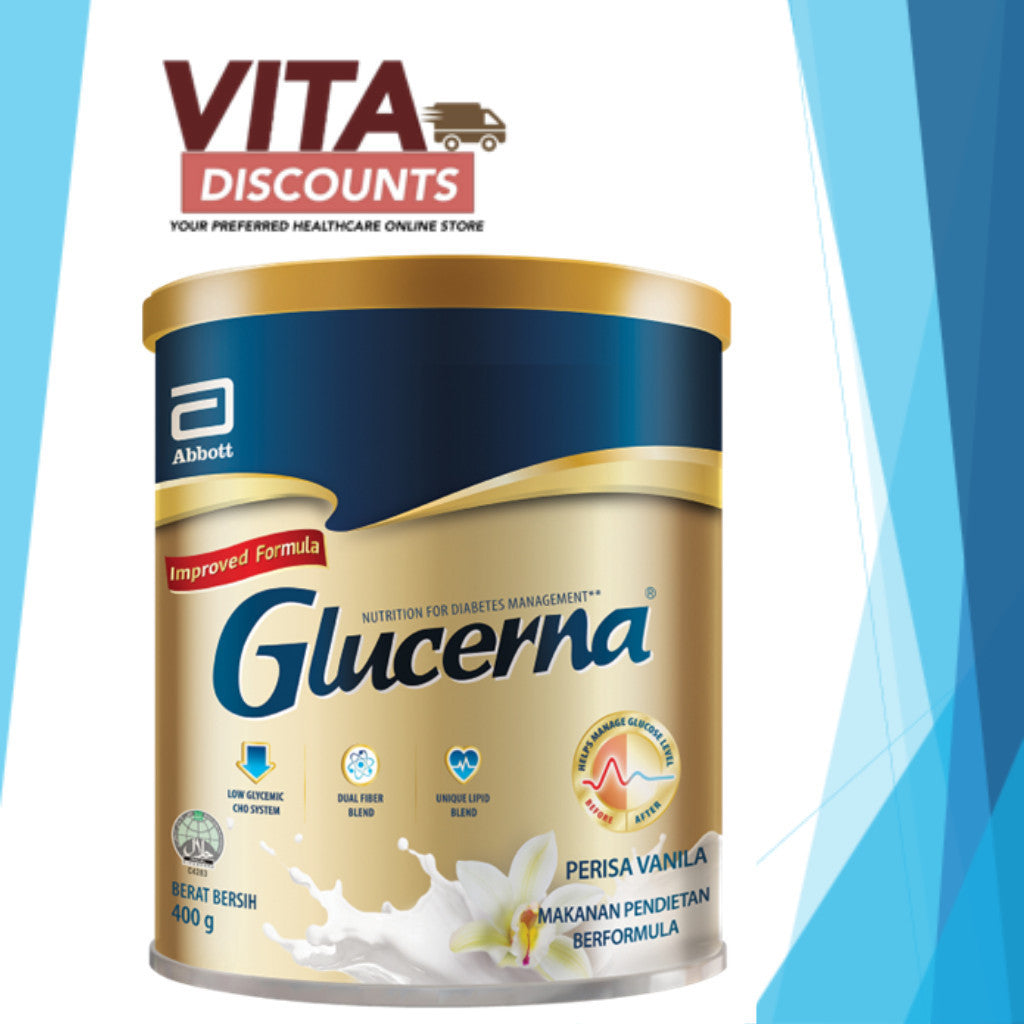 [TIN KECIL] GLUCERNA TRIPLE CARE POWDER VANILLA 400G EXP02/2026