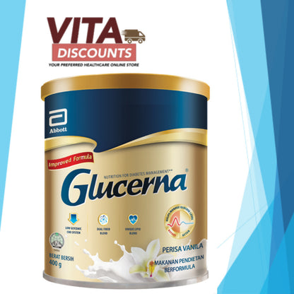 [TIN KECIL] GLUCERNA TRIPLE CARE POWDER VANILLA 400G EXP02/2026