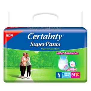 CERTAINTY SUPERPANTS DISPOSABLE ADULT PANTS M10 / L9 / XL8 EXP06/2025