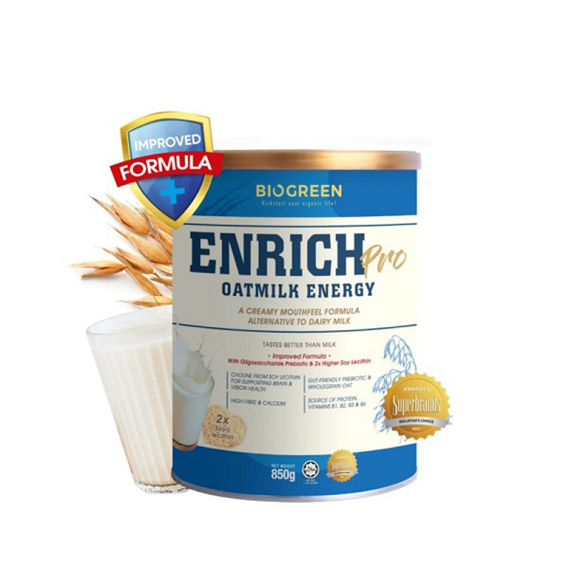 [RTC] BIOGREEN ENRICH PRO OATMILK ENERGY POWDER 850G EXP01/2026
