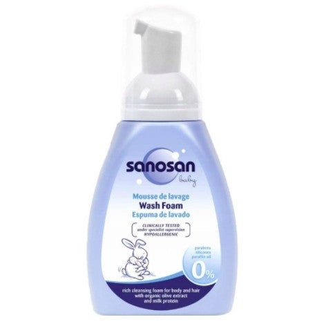 SANOSAN BABY WASH FOAM 250ML EXP01/2023