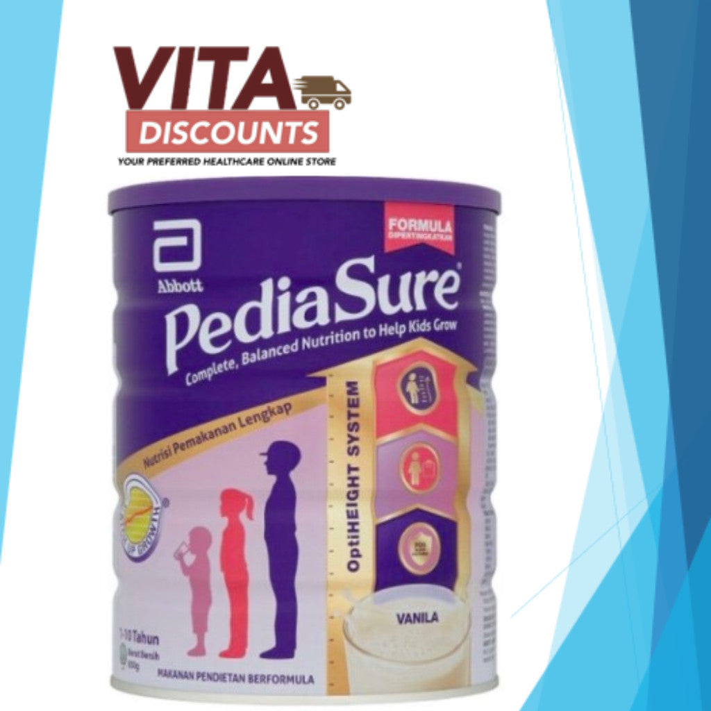 PEDIASURE COMPLETE BALANCED NUTRITION POWDER VANILA / ASLI / CHOCOLATE 850G EXP07/2025