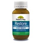 NATURE'S WAY RESTORE PROBIOTIC & PREBIOTIC DAILY HEALTH CAPS 28S EXP08/2023