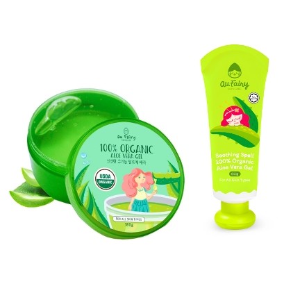 AU FAIRY SOOTHING SPELL 100% ORGANIC ALOE VERA GEL 60G / 180G EXP05/2023