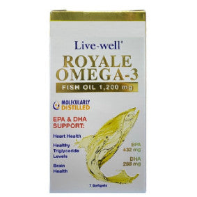 [RTC] [SAMPLE PACK] LIVE-WELL ROYALE OMEGA-3 FISH OIL 1200MG SGELS 7S EXP10/2024