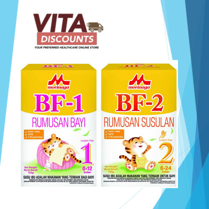 MORINAGA BF-1 / BF-2 POWDER STEP-1 / STEP-2 700G EXP03/2026