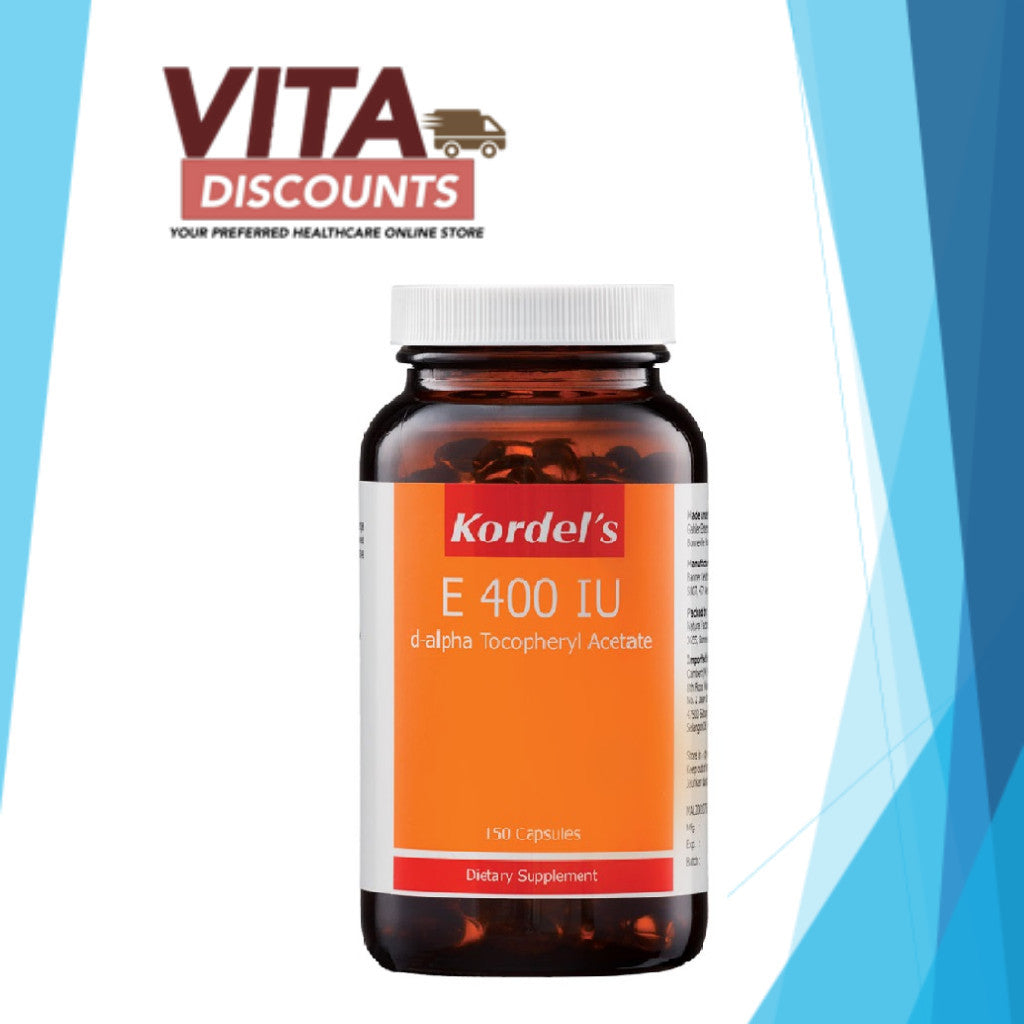 [SINGLE BOTTLE 150S] KORDEL'S E 400 IU CAPS 150S