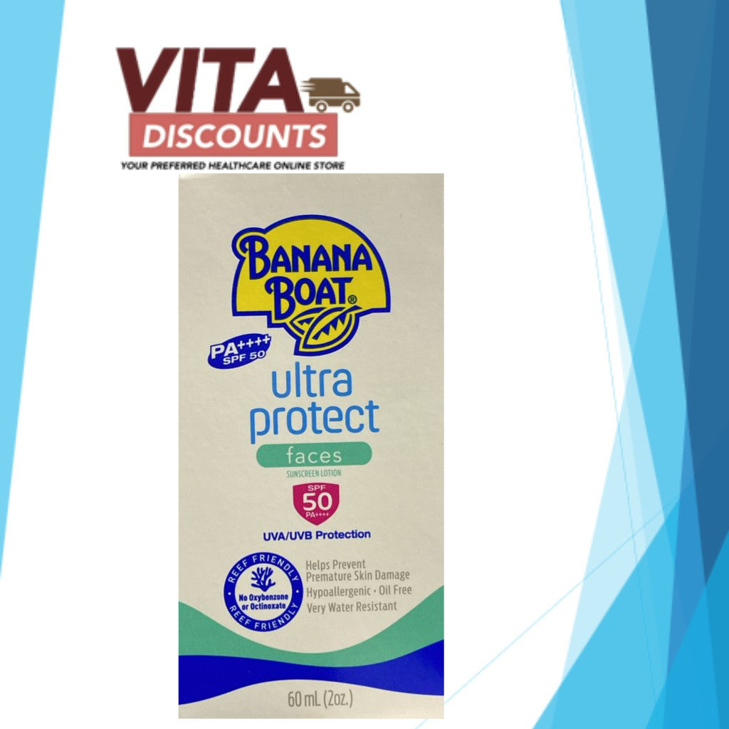 BANANA BOAT ULTRA PROTECT FACES SUNSCREEN LOTION SPF50 60ML EXP09/2027