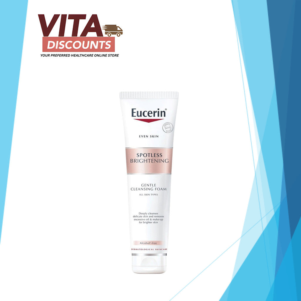 EUCERIN SPOTLESS BRIGHTENING GENTLE CLEANSING FOAM 150ML PACK-OF-1/2 EXP06/2027