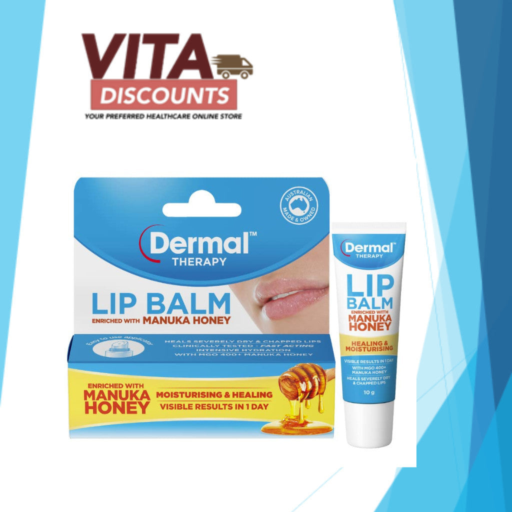 Dermal Therapy Lip Balm Manuka Honey (10g) [Exp 09/2027]