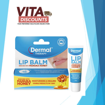 Dermal Therapy Lip Balm Manuka Honey (10g) [Exp 09/2027]
