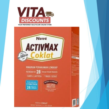 Nova Activmax Powder Chocolate (350g) Pack-Of-2 [Extra 1 Gift]