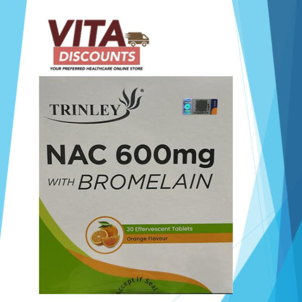 Trinley Nac 600mg With Bromelain Effervescent Tabs (30's) [Exp 05/2027]