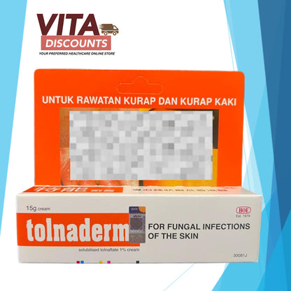Tolnaderm 1% Cream (15g) [Exp 12/2027]