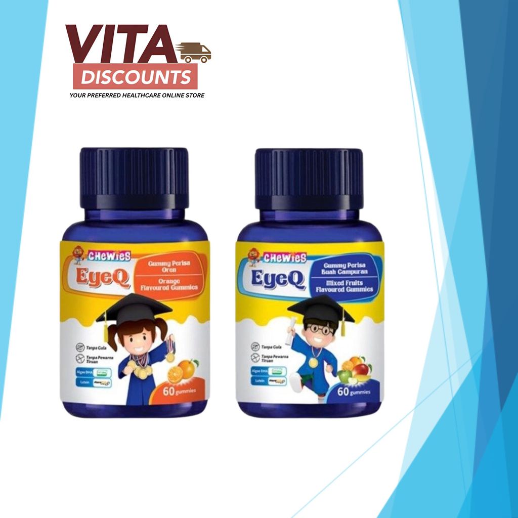 Chewies Eyeq Gummies - Orange/Mixed Fruits (30's)