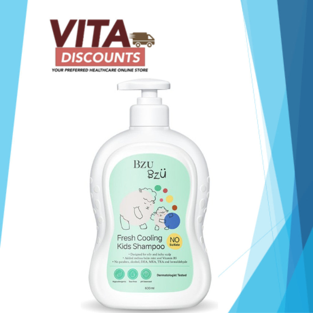 Bzu Bzu Fresh Cooling Kids Shampoo (600ml) [Exp 02/2028]