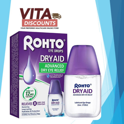 Rohto Dry Aid Advance Dry Eye Relief Eye Drops (10ml) [Exp 10/2027]
