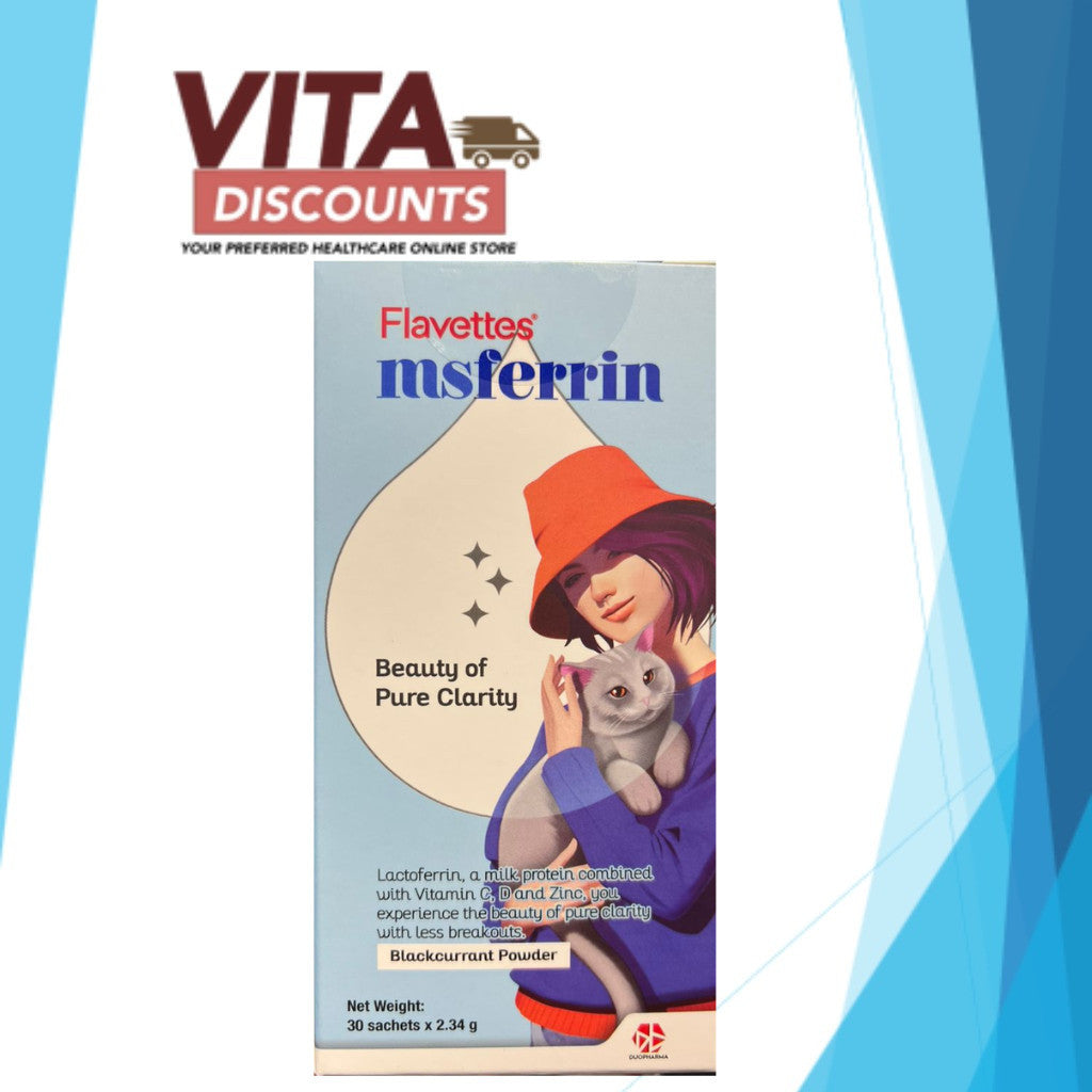 Flavettes Msferrin Powder (2.34g x 30's) [Exp 08/2027]