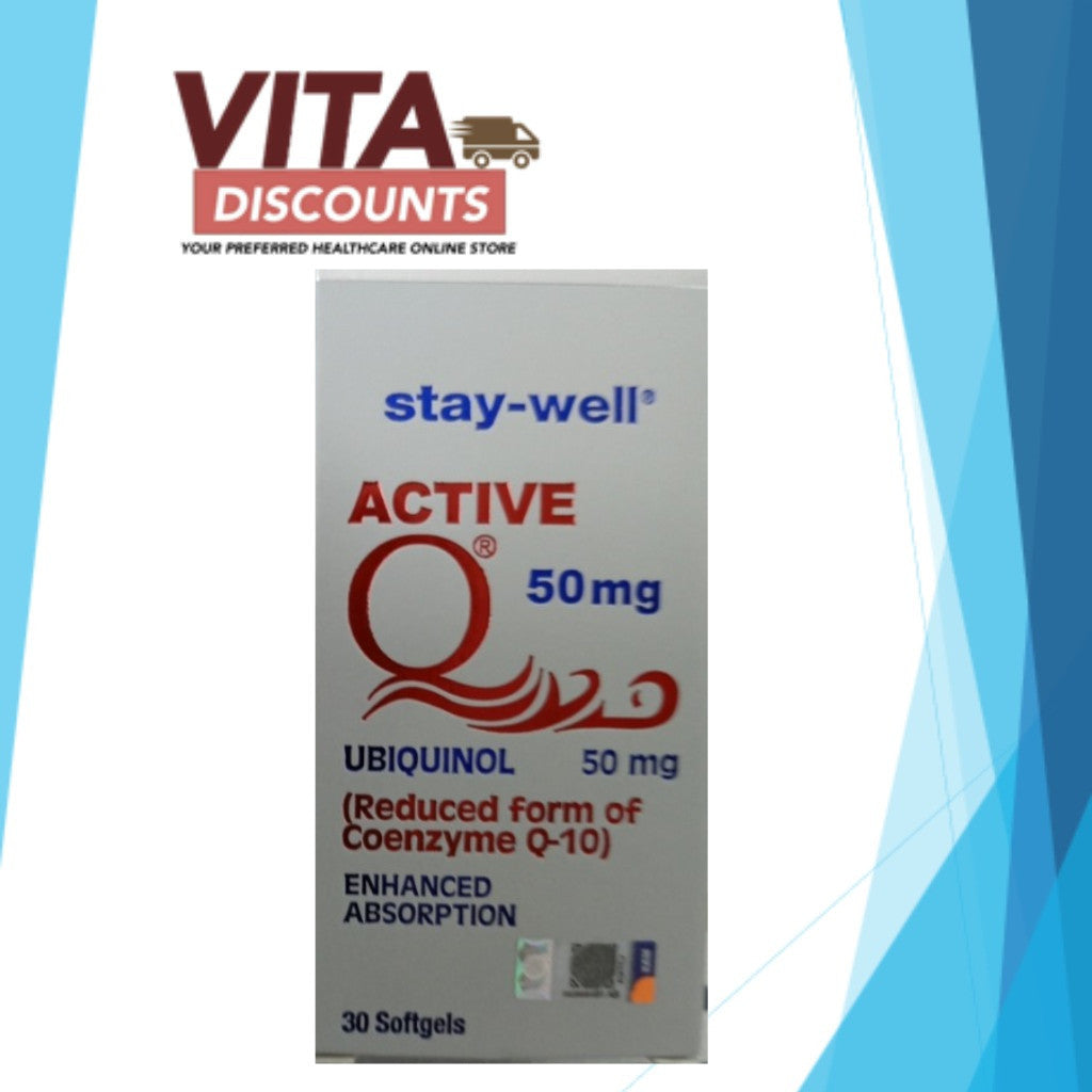 Stay-Well Active-Q 50mg Sgels (30's)