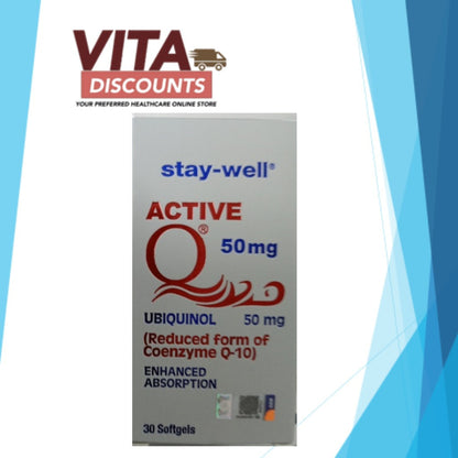 Stay-Well Active-Q 50mg Sgels (30's)