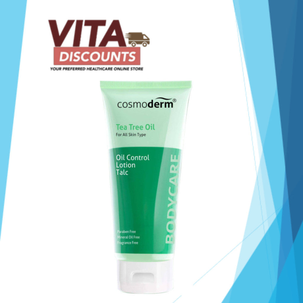 Cosmoderm Tea Tree Oil Oil Control Lotion Talc (125ml)