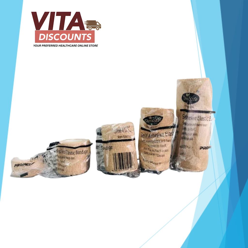 Durasafe Self Adhesive Bandage 2.5cmx4.5M / 5cmx4.5M / 7.5cmx4.5M One Roll (1's)
