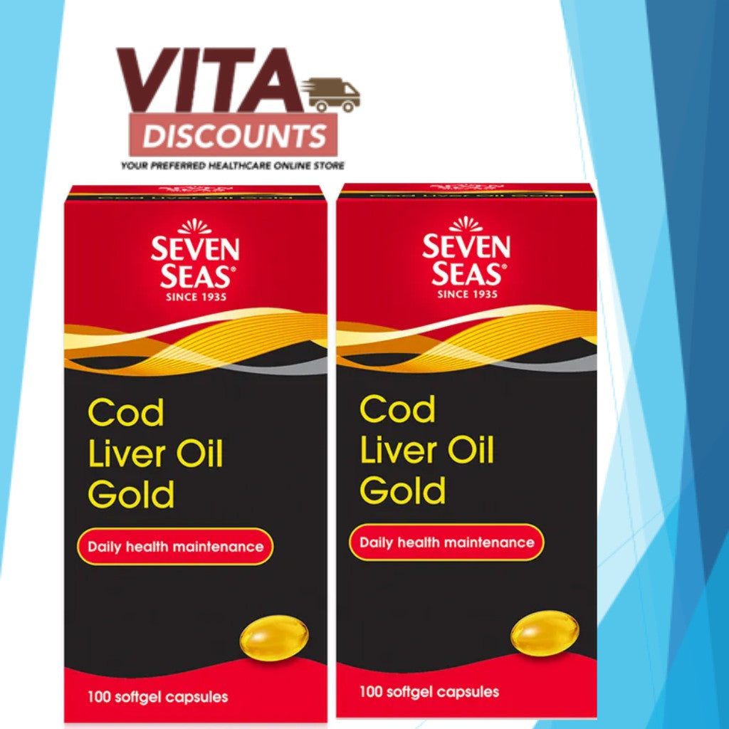 Seven Seas Cod Liver Oil Gold 240mg Caps Small Pack (100's x 2 Pack)