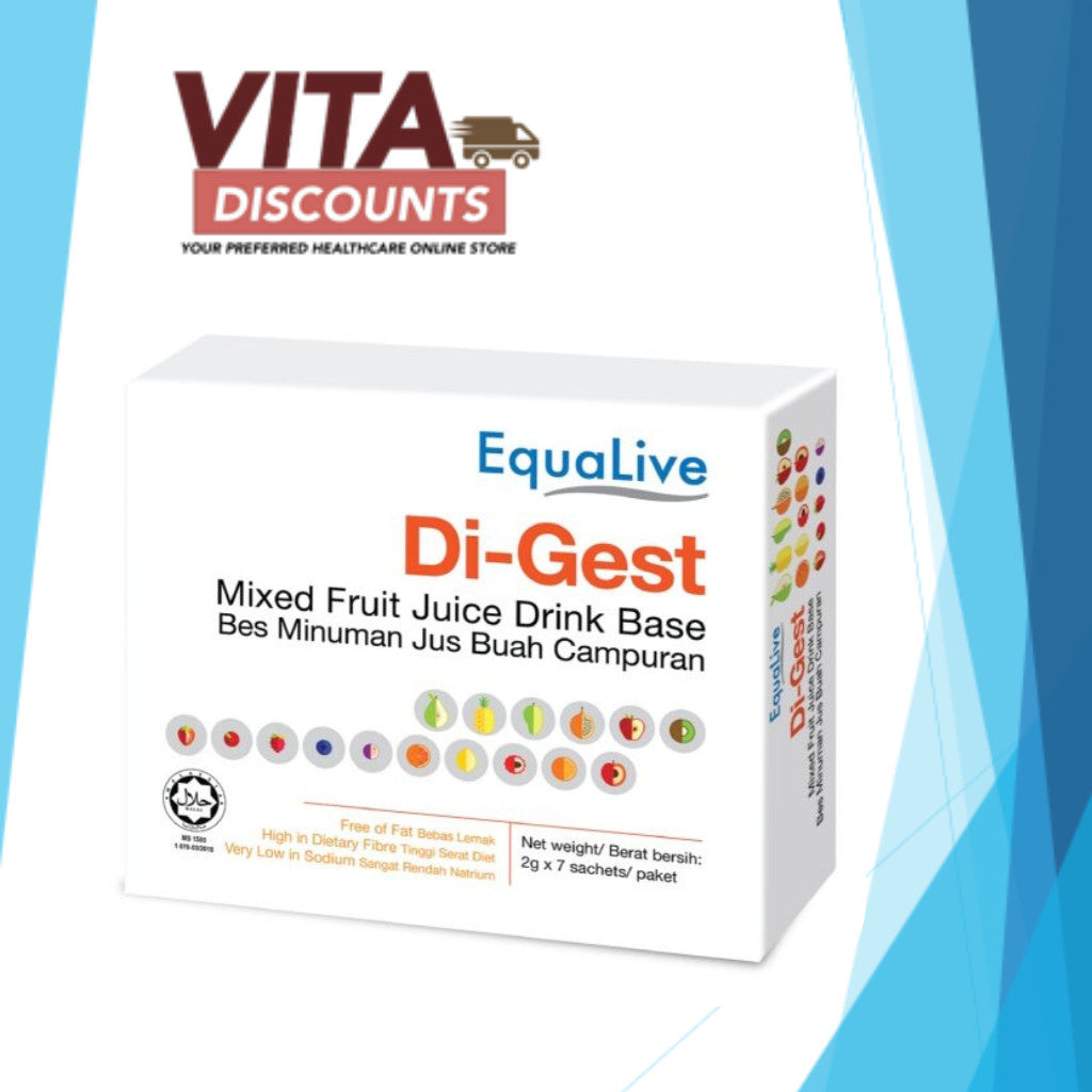 Equalive Di-Gest Mixed Fruit Juice Drink Base (2g) (7's) [Exp 03/2027]  [Extra 2 Gift]