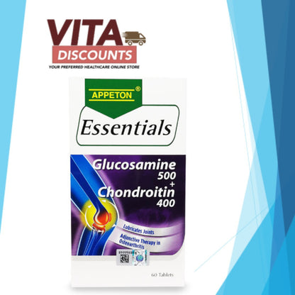 Appeton Essentials Glucosamine 500 + Chondroitin 400 Tabs (60's)