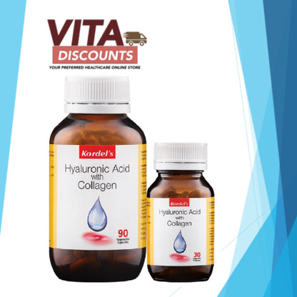Kordel's Hyaluronic Acid With Collagen Vcaps (90 + 30's) [Exp 09/2027]