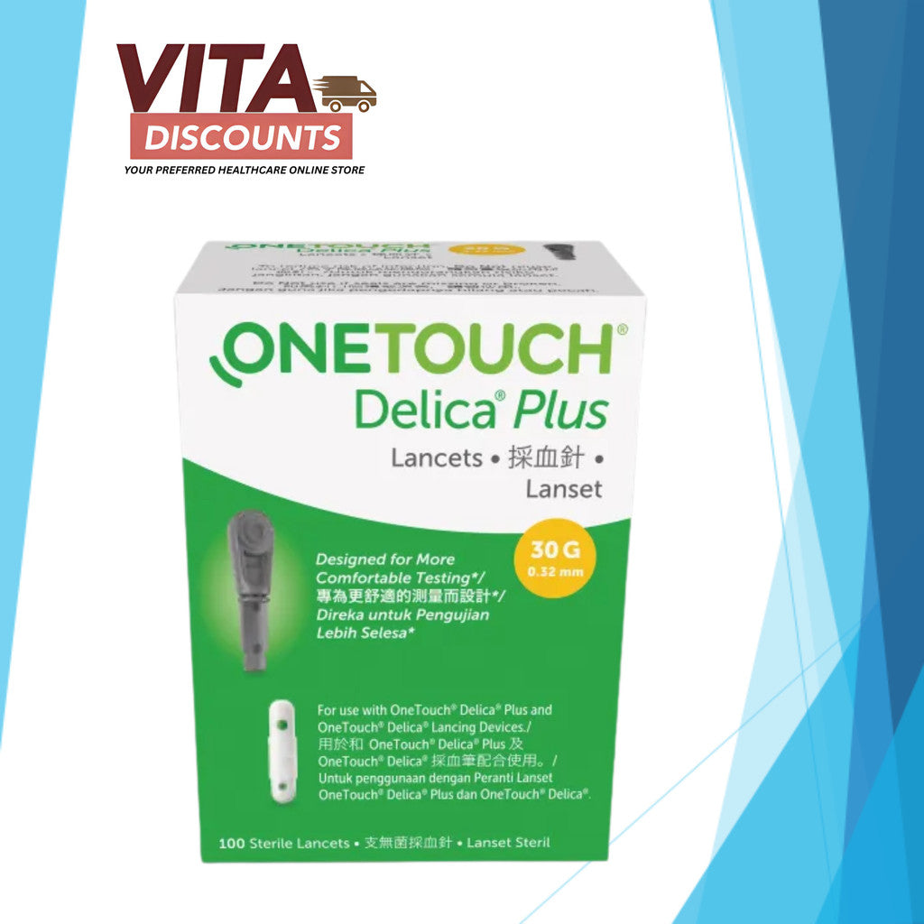 One Touch Delica Plus Lancets (30g x 0.32mm x 100's)