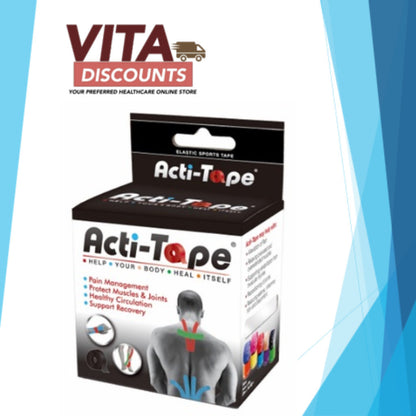 Acti-Tape Beige/Black/Blue/Red (5cm x 5M)