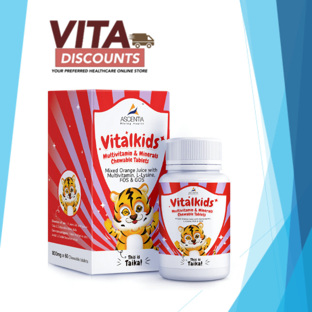 Ascentia Vitalkids Multivitamin & Minerals Ctabs (60's)