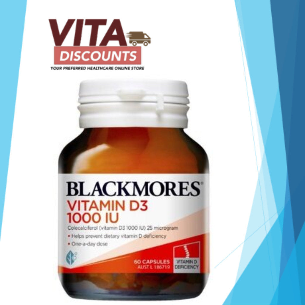 Blackmores Vitamin D3 1000Iu Caps (30's/60's) [Exp 02/2028]