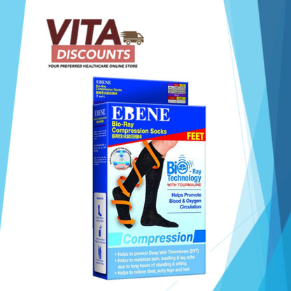 Ebene Bio-Ray Compression Socks Size S-M / L-Xl Loose Pack 1 Pair