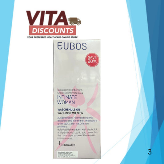 Eubos Intimate Woman Washing Emulsion Big Bottle (200ml) [Exp 03/2028]