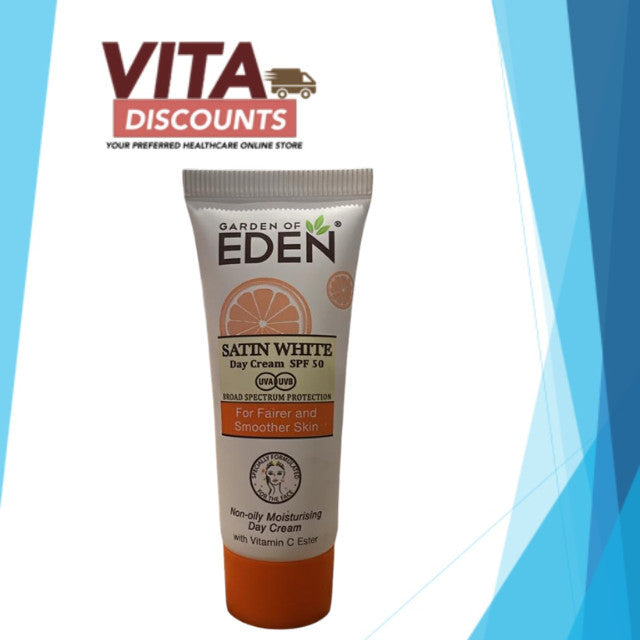 Garden Of Eden Satin White Day Cream Spf 50++ Trail Size (15g) [Exp 10/2028]