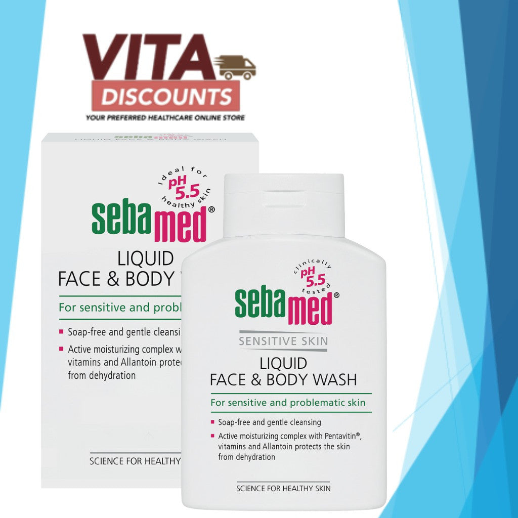 Sebamed Liquid Face & Body Wash (200ml/1000 + 200ml) [Exp 01/2028]