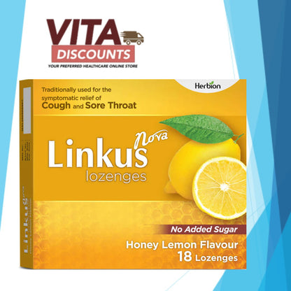 Herbion Nova Linkus No Sugar Lozenges Honey Lemon / Cherry / Orange (18's) [Exp 11/2026]