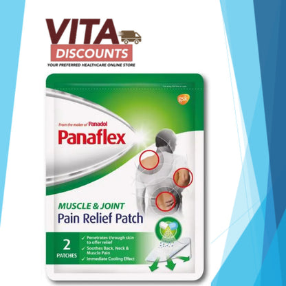 Panaflex Muscle & Joint Pain Relief Patches (1 Pack x 2's) [Exp 07/2027]