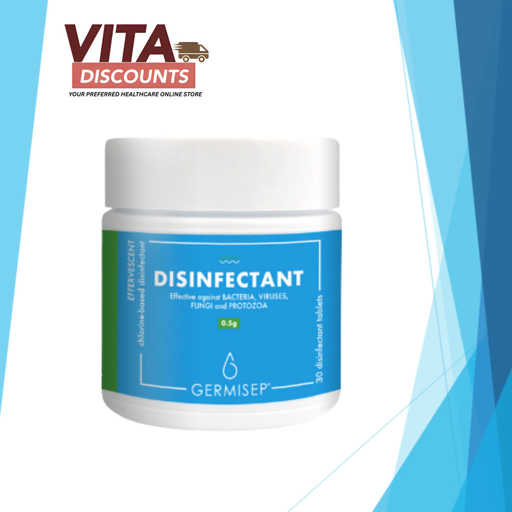Germisep Nadcc Disinfectant Effervescent Tabs (0.5g x 100's) [Exp 01/2027]