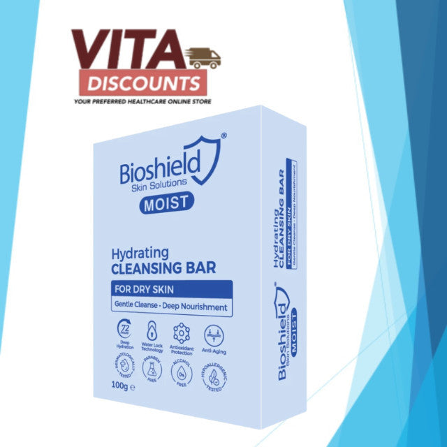 Bioshield Moist Hydrating Cleansing Bar Single Unit New Packaging (100g) [Exp 11/2028]