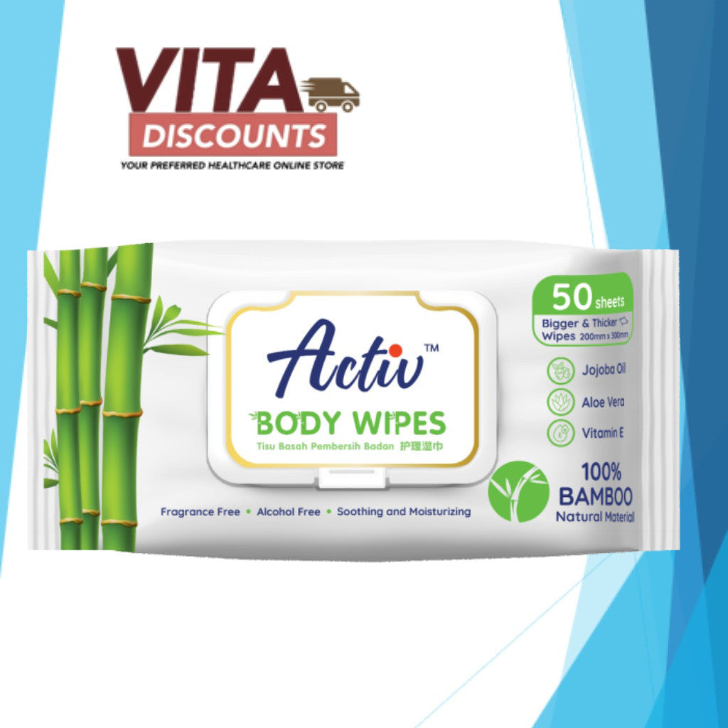 Respack Activ Body Wipes Sheets (50's) [Exp 03/2027]